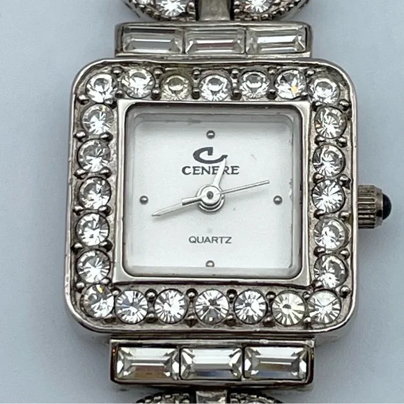 CENERE New York Swiss Quartz Rhinestone Art Deco Statement  display picture 1